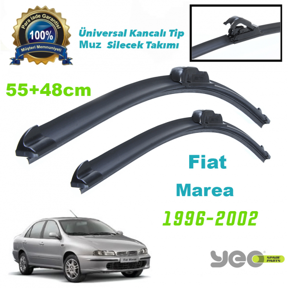 Fiat Marea YEO Aeroflex Muz Silecek Takımı 1996-2002 ürün görseli 1