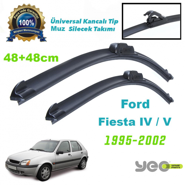 Ford Fiesta IV / V Yeo Aeroflex Muz Silecek Takımı ürün görseli 1