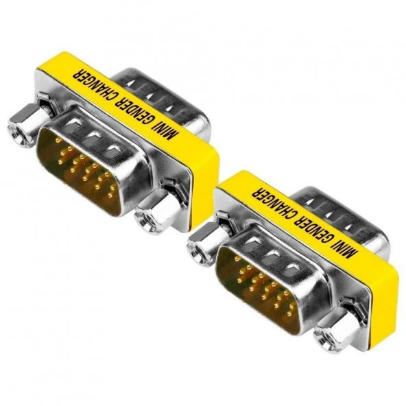 D-Sub 3 Sıra 15 Pin Erkek - Erkek Ara Aparat ürün görseli 1