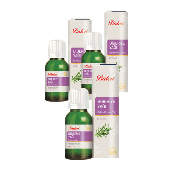 3 Kutu Balen Biberiye Yağı 20 ML x 3 ürün görseli 1