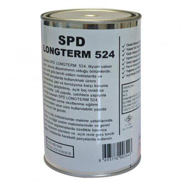 Speedol SPD Longterm 524 900 Gr Yüksek Basınca Dayanıklı ürün görseli 1