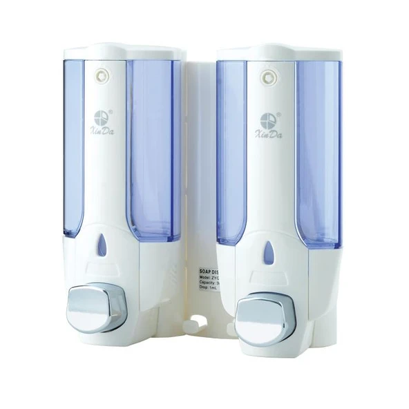 Omnipazar Xinda ZYQ138SB Sıvı Sabun ve Şampuan Dispenseri 2'li Beyaz 2x380 ml ürün görseli 1