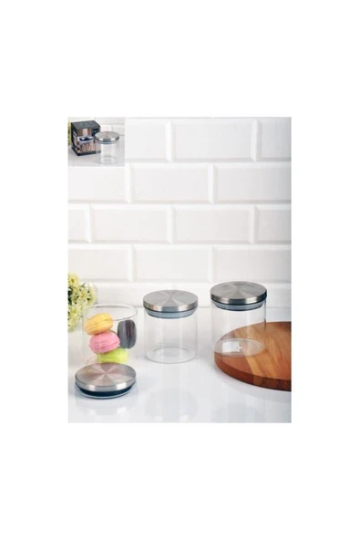 Rossel Premium Metal Kapaklı 200 Ml Yuvarlak Mini Kavanoz P/CAM-400909 ürün görseli 1