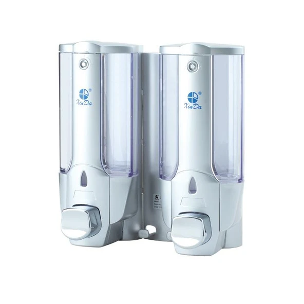 Omnipazar Xinda ZYQ138SG Sıvı Sabun ve Şampuan Dispenseri 2'li Silver 2x380 ml ürün görseli 1
