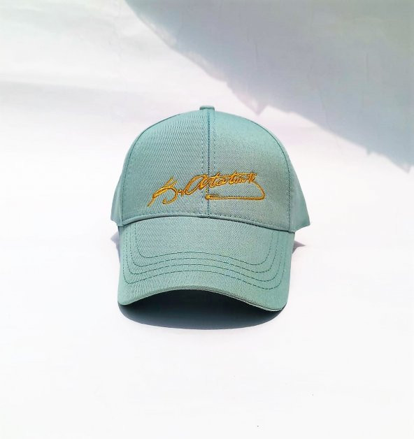 salarticaret Unisex Atatürk Imza Nakışlı Unisex Standart Şapka ürün görseli 1