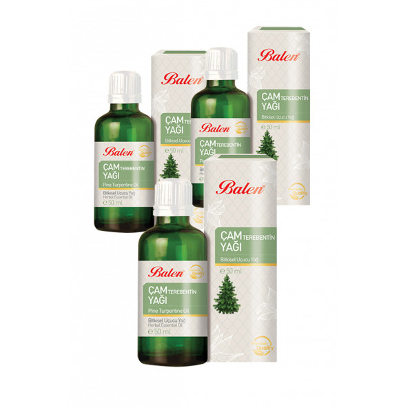3 Kutu Balen Çam Terebentin Yağı 50 ml x 3 ürün görseli 1