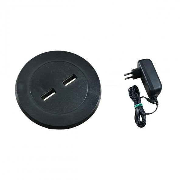 Masa Oturma Grubu için Mini Usb Şarj Cihazı Siyah Adaptör Dahil ürün görseli 1