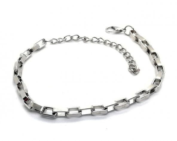 Gümüş Kaplama Küp Zincir Bileklik - 354 ürün görseli 1