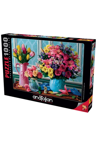 Anatolian 1000 Parçalık Puzzle - Rengarenk Buketler 1130 ürün görseli 1