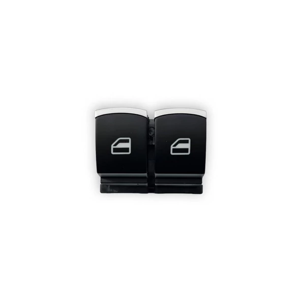 VW EOS 2006-2011 Sol Kapı Cam Açma Düğmesi Çiftli Kromlu 5K3959857A - Resim 3