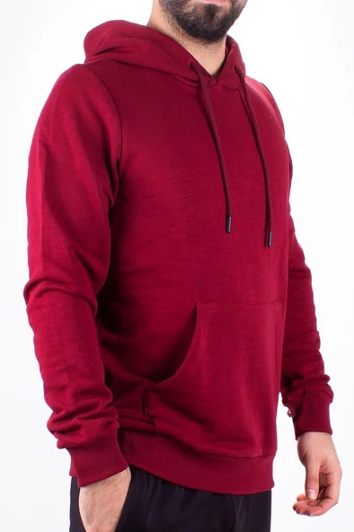 Twister 2732 Bordo Kapüşonlu Erkek Sweatshirt ürün görseli 1