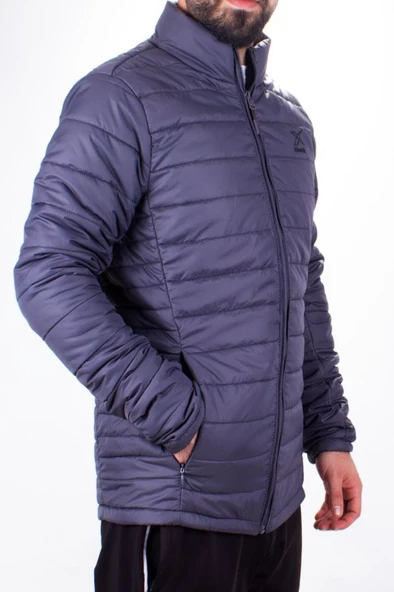 Kinetix Padded Coat Koyu Gri Günlük Şişme Erkek Mont ürün görseli 1