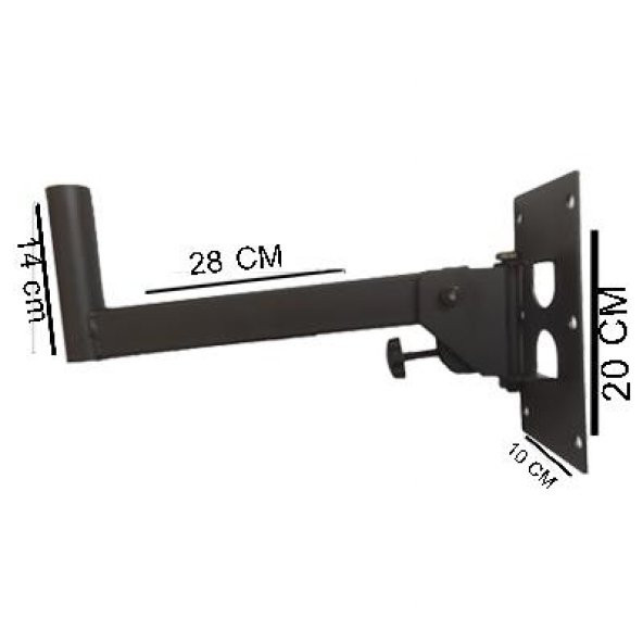 Hoparlör Duvar Askı Aparatı PKS-38 - Resim 2