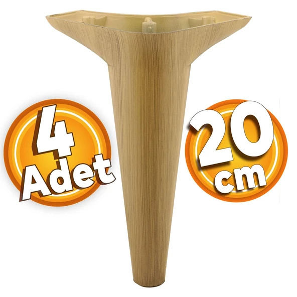 Aspen Lüks Mobilya Kanepe Koltuk Tv Ünitesi Konsol Ayağı Ayakları 20 Cm (4 ADET) ürün görseli 1