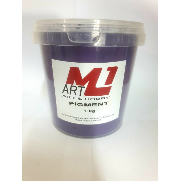 M1 ART Toz Pigment Boya MOR 1.kg -Epoksi Reçine-Poliüretan Reçine-Polyester Reçine-Mum Boyası ürün görseli 1