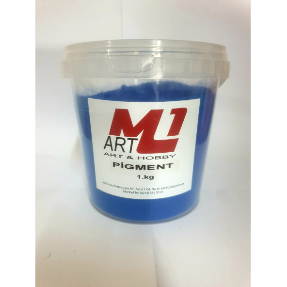M1 ART Toz Pigment Boya MAVİ 1.kg -Epoksi Reçine-Poliüretan Reçine-Polyester Reçine-Mum Boyası ürün görseli 1
