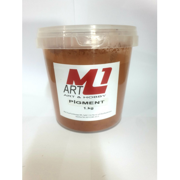 M1 ART Toz Pigment Boya KAHVE 1.kg -Epoksi Reçine-Poliüretan Reçine-Polyester Reçine-Mum Boyası ürün görseli 1