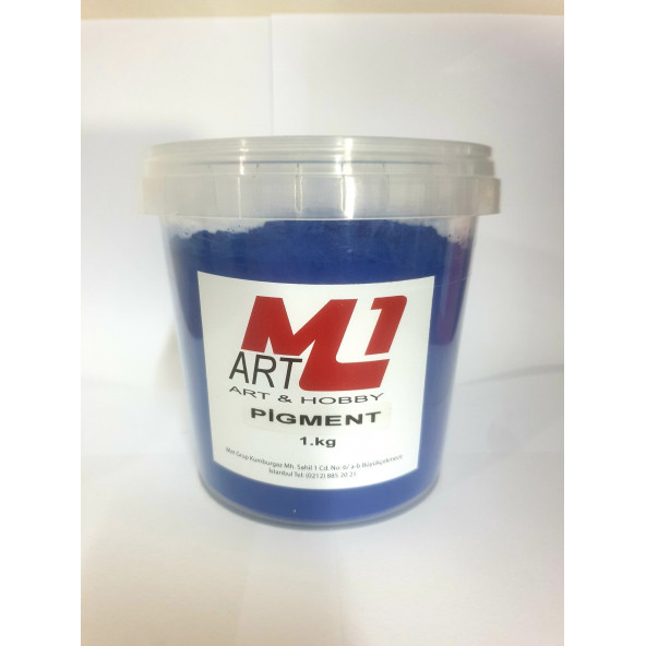 M1 ART Toz Pigment Boya LACİVERT1.kg -Epoksi Reçine-Poliüretan Reçine-Polyester Reçine-Mum Boyası ürün görseli 1