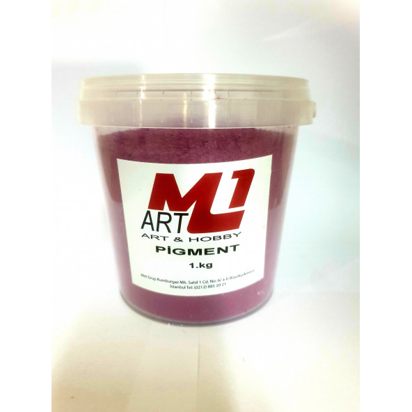 M1 ART Toz Pigment Boya LİLA 1.kg -Epoksi Reçine-Poliüretan Reçine-Polyester Reçine-Mum Boyası ürün görseli 1