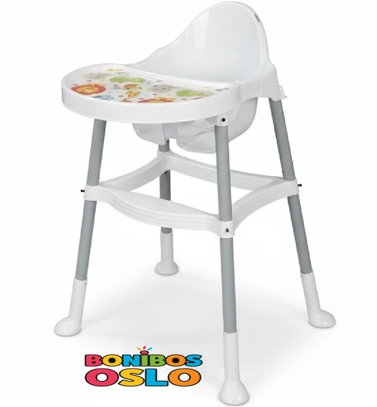 Bonibos Oslo Mama Sandalyesi / Beyaz - Resim 2
