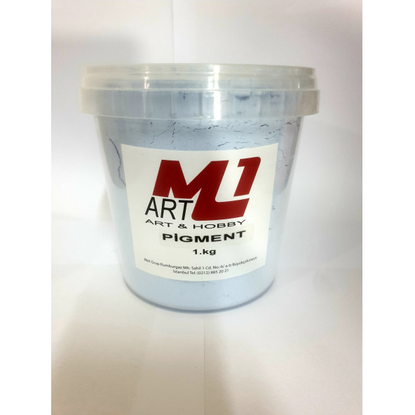 M1 ART Toz Pigment Boya AÇIK MAVİ 1.kg -Epoksi Reçine-Poliüretan Reçine-Polyester Reçine-Mum Boyası ürün görseli 1