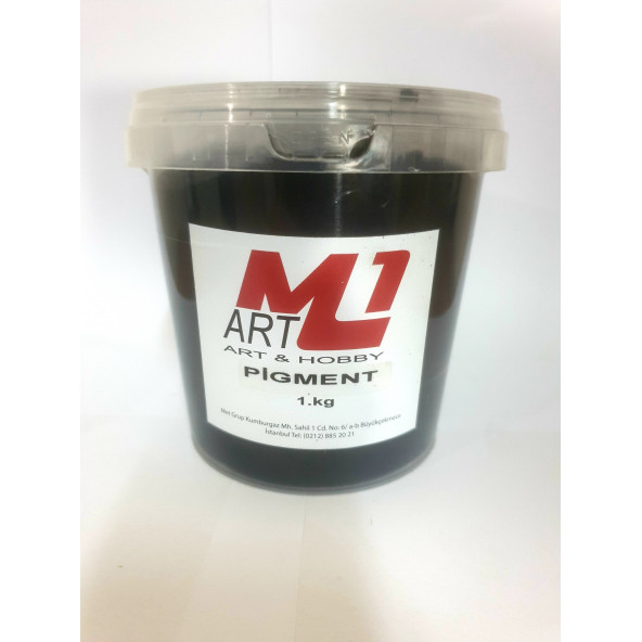 M1 ART Toz Pigment Boya SİYAH 1.kg -Epoksi Reçine-Poliüretan Reçine-Polyester Reçine-Mum Boyası ürün görseli 1