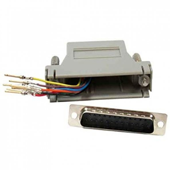 D-Sub 25 Pin Erkek - RJ45 Dişi Modüler Çevirici ürün görseli 1