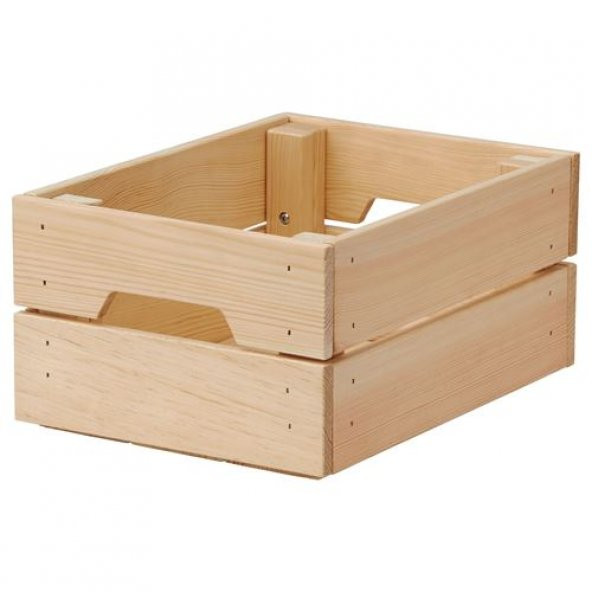 Dekoratif Kutu, Çam MeridyenDukkan Ölçü 23x31x15 cm Ev Düzen Kutu Sepet Masif Çam Ağacı ürün görseli 1