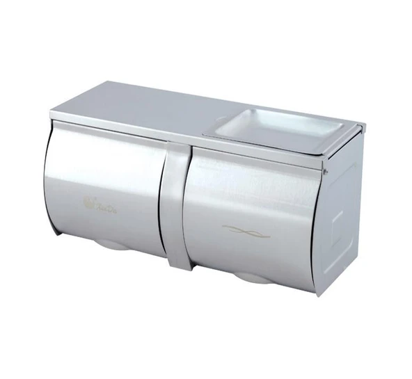 Omnipazar Xinda GS210W1 Mat İkili Wc Kağıt Dispenseri Paslanmaz Çelik ürün görseli 1