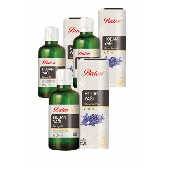 3 Kutu Balen Hodan Yağı 50 ml x 3 ürün görseli 1