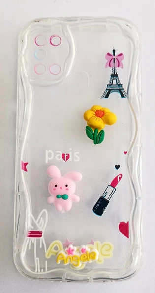 Samsung Galaxy A51 Uyumlu Emojili Kalın Yumuşak Şeffaf Kılıf ürün görseli 1
