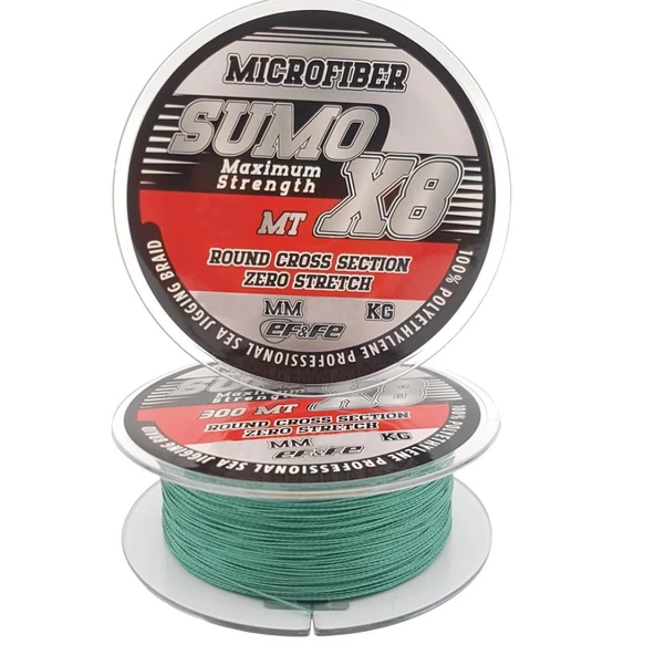 EFFE SUMO X8 150m 8 Kat Örgü İp Misina %100 PE Olta Misinası ürün görseli 1