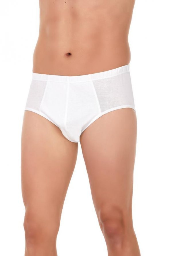 6 lı Paket Yıldız Erkek Süper İnce Slip Külot Beyaz 118 ürün görseli 1