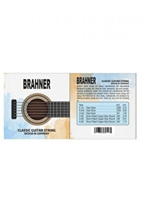 BRAHNER KLASİK GİTAR TELİ ürün görseli 1