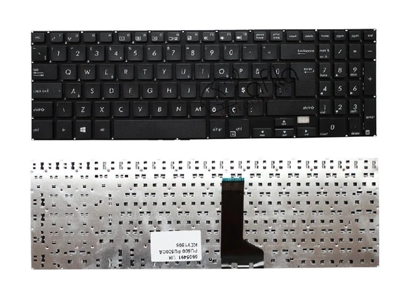 Asus P550C, P550Ca, P550Cc Notebook Klavye, Tuş Takımı, Siyah TR ürün görseli 1