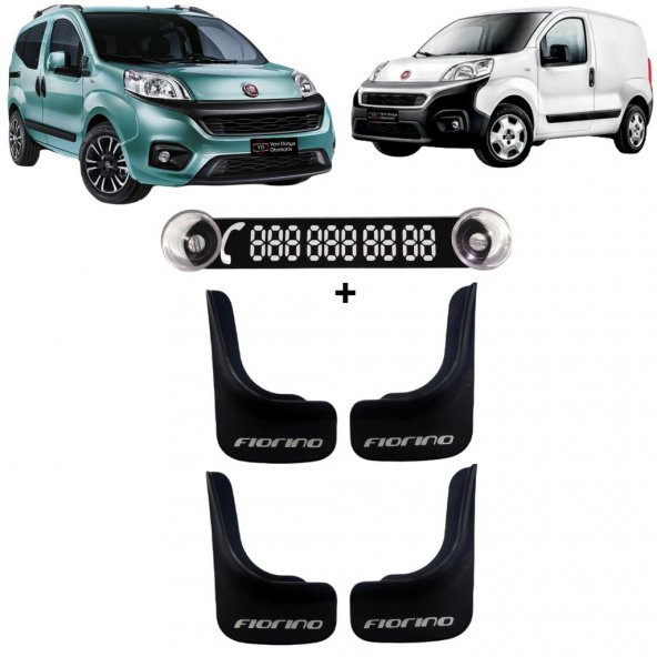 Fiat Fiorino Uyumlu 4lü Paçalık Çamurluk Seti + Numaratör Tel No Numaralık BDN0003 ürün görseli 1