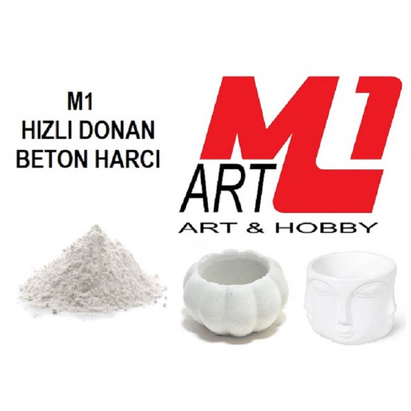 M1 ART HIZLI DONAN BETON HARCI BEYAZ 20 kg ürün görseli 1