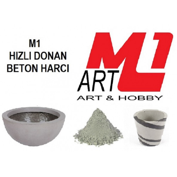 M1 ART HIZLI DONAN BETON HARCI GRİ 20. kg ürün görseli 1