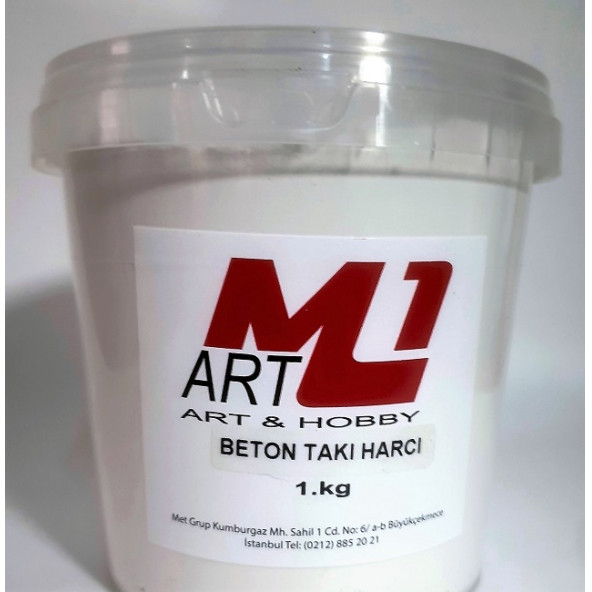 M1 ART Beton Takı Harcı BEYAZ 1.kg ürün görseli 1