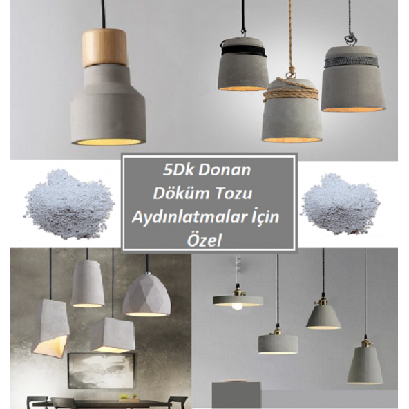 M1 ART 5 Dakika'da Donan beton Döküm Tozu 1,Kg - AYDINLATMALAR İÇİN ÖZEL ürün görseli 1