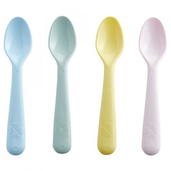 Çocuk Kaşık Seti MeridyenDukkan Pastel Tonlar 4lÜ Kaşık Seti ürün görseli 1