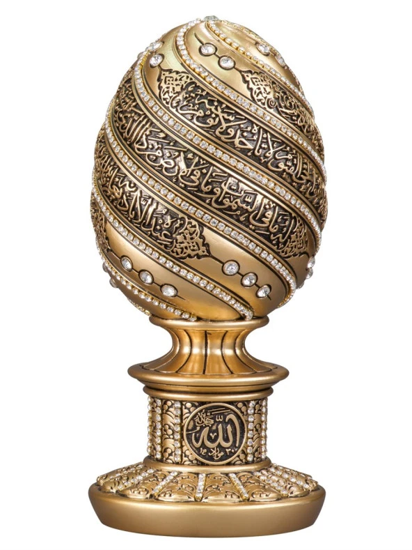 Yumurta Biblo Ayetel Kürsi Gold Rengi (Büyük Boy) ürün görseli 1