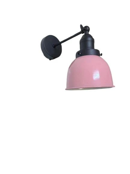 Rsylight Retro Metal Dekoratif Rustik Pembe Mafsallı Duvar Aplik ürün görseli 1