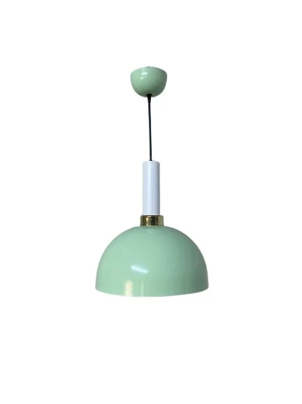Rsylight Retro Metal Dekoratif Rustik Kafesli Yeşil Tekli Sarkıt Avize Çap 30 cm ürün görseli 1