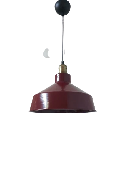 Rys Retro Metal Bordo Eskitme Duylu Dekorataif Metal Rustik Tekli Sarkıt Kafe Mutfak Aydınlatma 30cm ürün görseli 1