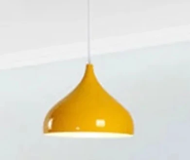 Rys Retro Metal Dekoratif Rustik Kafe Mutfak Aydınlatma Sarı Tekli Sarkıt Avize Çap:43 Cm ürün görseli 1