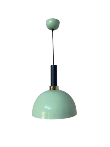 Rsylight Retro Metal Dekoratif Yeşil Rustik Tekli Sarkıt Avize Çap 30 cm ürün görseli 1