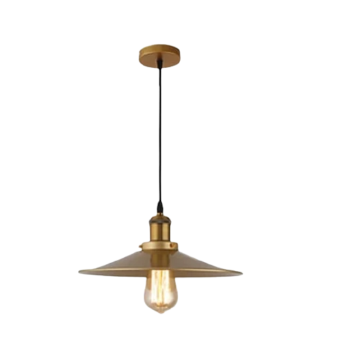 Rsylight Retro Metal Eskitme Kaplama Tekli Metal Sarkıt Avize Çap:40 cm ürün görseli 1