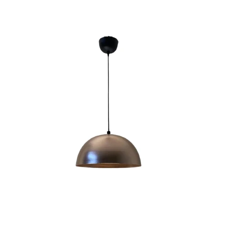 Rsylight Retro Bakır Metal Dekoratif Tekli Kafe Mutfak Aydınlatma Avize Çap:30 Cm ürün görseli 1