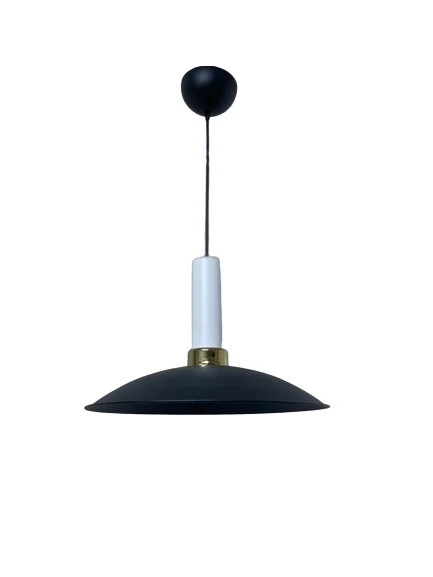 Rsylight Retro Metal Dekoratif Siyah Rustik Tekli Sarkıt Avize Çap 35 cm ürün görseli 1